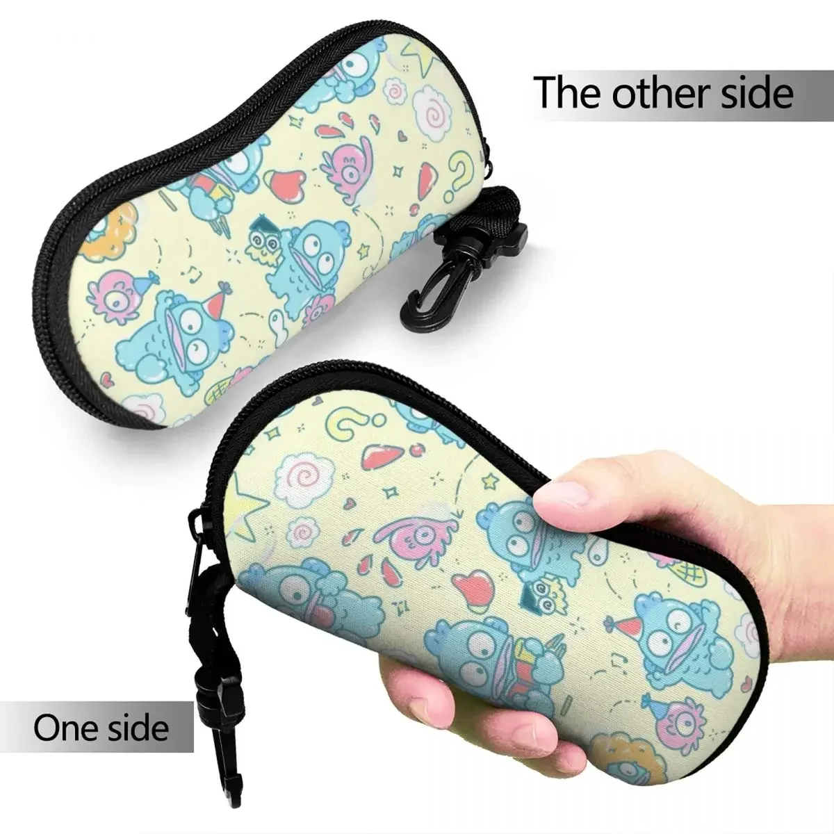 Hangyodon Cartoon Pattern Glasses Case Fashion Box Sunglasses Storage Box Ins Eye Contacts Case