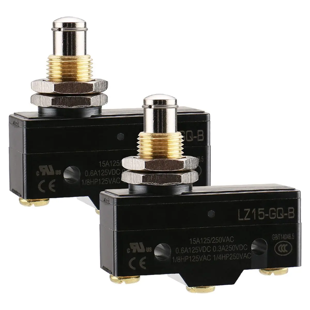 HITL LZ15--B (Z-15GQ-B) Universal Purpose Basic Switch, Panel Mount Plunger Micro Switch