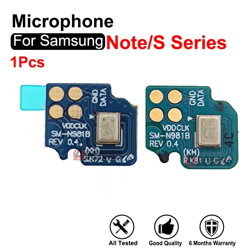 1Pcs For Samsung Galaxy Note 20 Ultra 20+ S20 Plus S20U Noise Reduction Microphone Top Mic Board Replacement Repair Parts