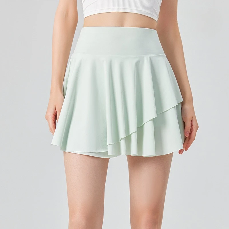 

Sporty Golf Mini Skirt Women'S Quick-Drying High Waist Tennis Pleated A-Line Short Skirt Yoga Solid Running Casual Summer