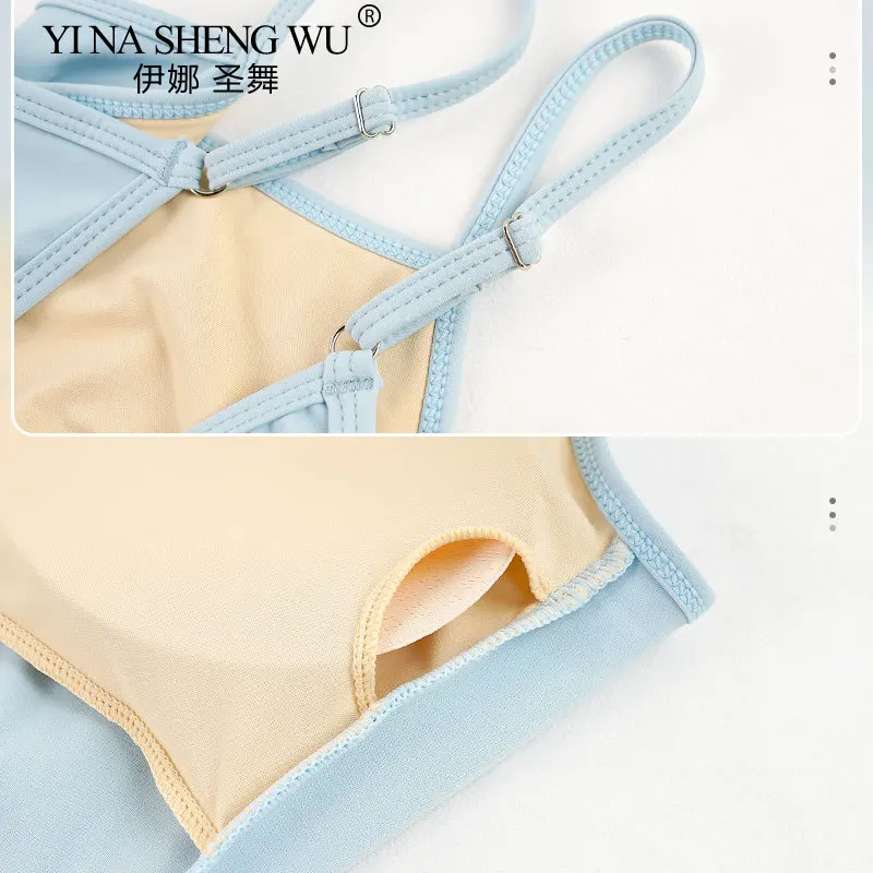 ثياب الباليه للنساء بروتيل الرقص ثياب الأشرطة قابل للتعديل أكمام الرقص الباليه ارتداءها الكبار الجمباز يوتار #5