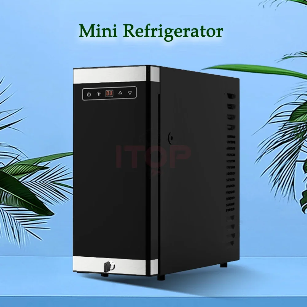 Small Coffee Table Refrigerator Glass Front Mini Fridge Milk Cooler Coffee Machine Mate Mini Fridge