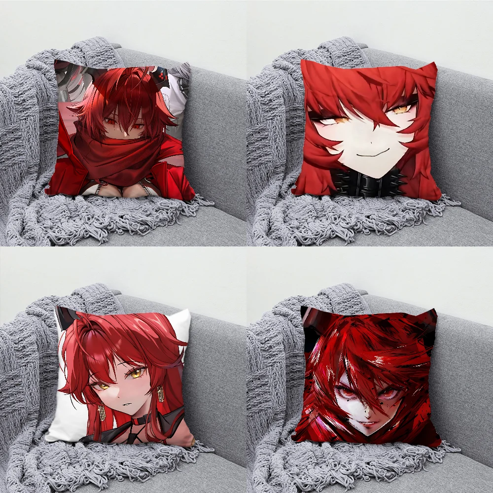 

Goddess Victory NIKKE Red Hood Pillow Case Soft Cushion Case for Farmhouse Sofa Decor Home Decorations and Protector Pillow Case