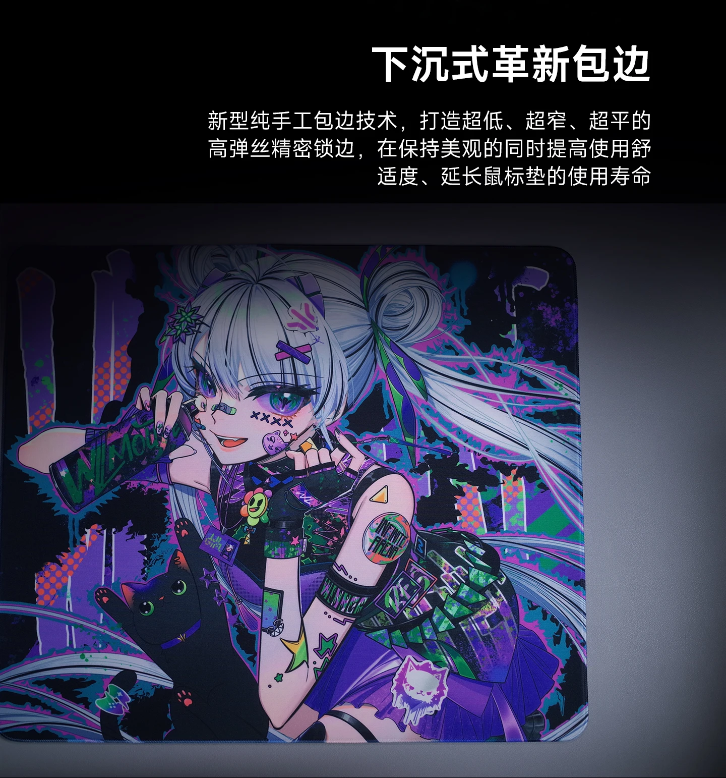 

New WLMouse Graffiti Series Mousepad FPS Smooth Mousepads Limited Mouse Pad 490x420x4mm PC Gamers Office Graffiti Gift Custom