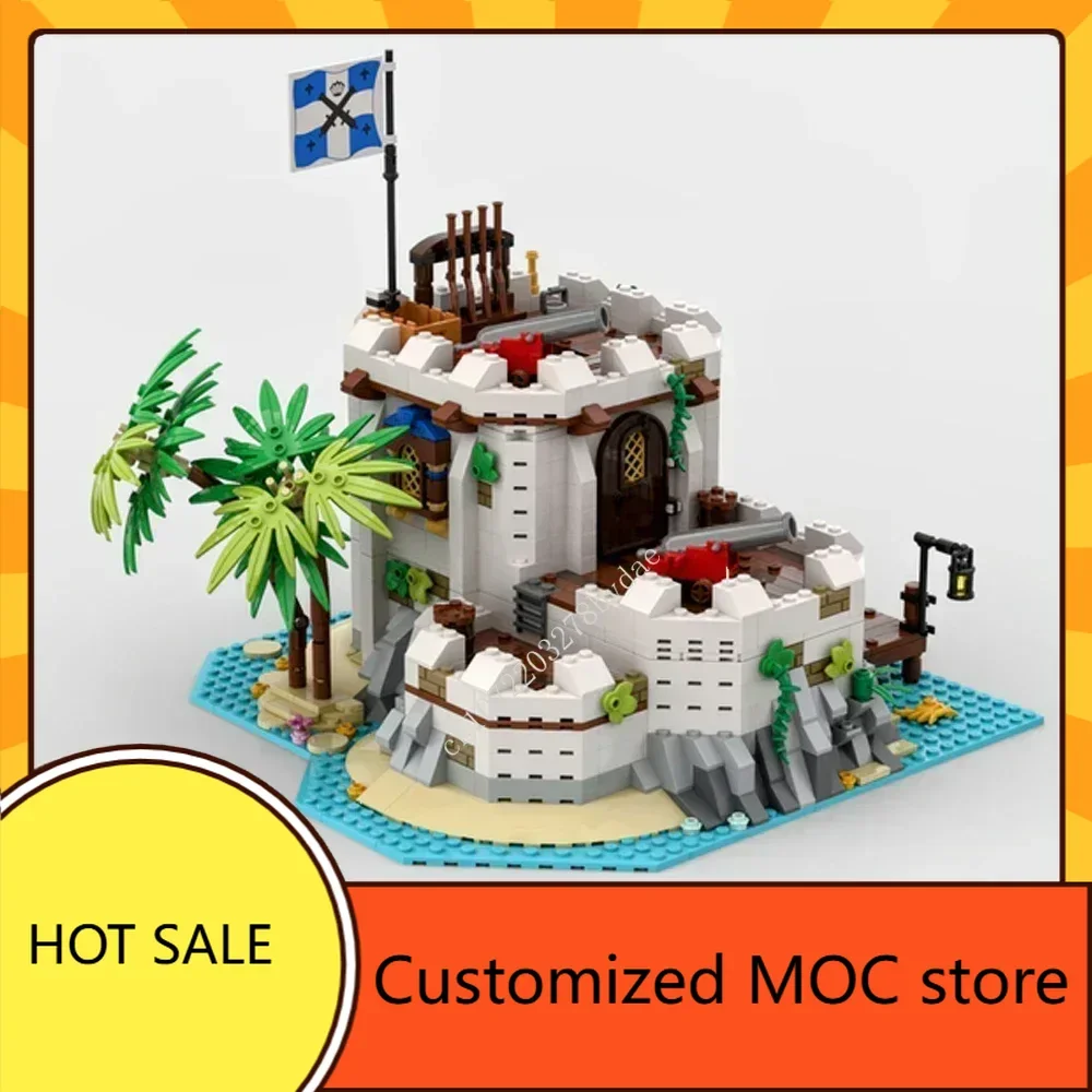 1454 шт. MOC Imperial Fortified Outpost комплект головоломок средневековый замок солдат защита базовая архитектура DIY игрушка для детей в возрасте