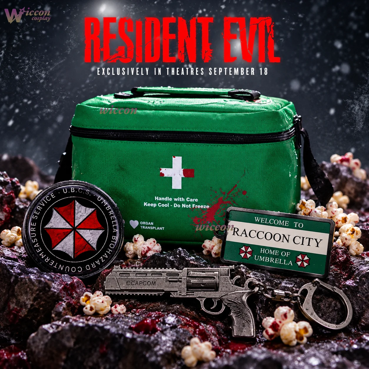 Popcorn - Resident Evil Company Erste-Hilfe-Set mit besticktem