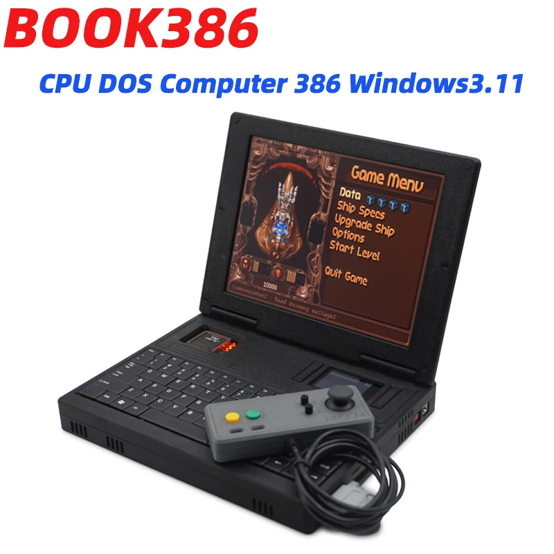 book 386 Intel 386 Chip DOS Computer Windows3.11/ Windows95 Laptop