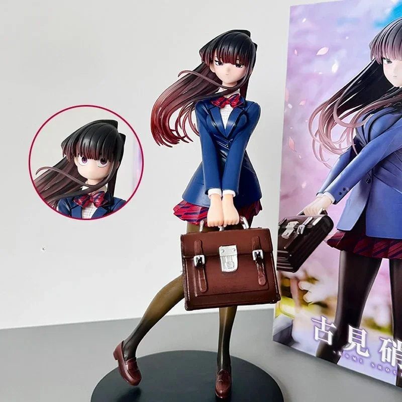 Komi Shouko Uniform Action Figure GK Anime Can‘t Communicate Model Kawaii Komi San Figure PVC 25cm Model Ornament Gift Toys