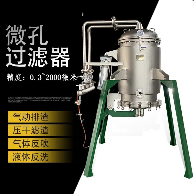 Industrial microporous filter, except activated carbon diatomaceous earth catalyst precision filtration, backwash candle filter