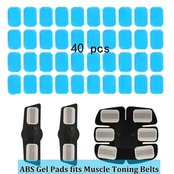 20片/40片裝 EMS水凝膠墊,適用於腹肌訓練器、腹部凝膠貼片、健身頸部按摩器、臀部鍛鍊器,可取代墊片 8 最佳銷售 凝膠墊 - №7