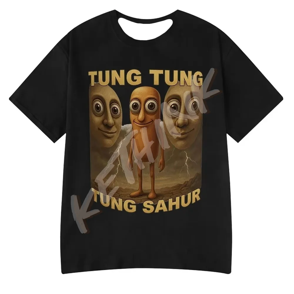 

Итальянский Brainrot Tralalero Tralala Tung Tung Tung Sahur Bombardiro Crocodilo Забавная футболка с мемом для мужчин и женщин, футболки Y2k, топы