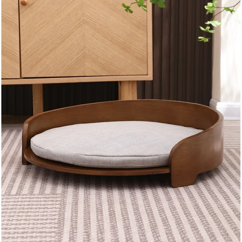 

Cat Dog Universal Pet Sofa Solid Wood Off Ground Bed For Cats Dismantling Design Cat's House Four Seasons Litter For Cat