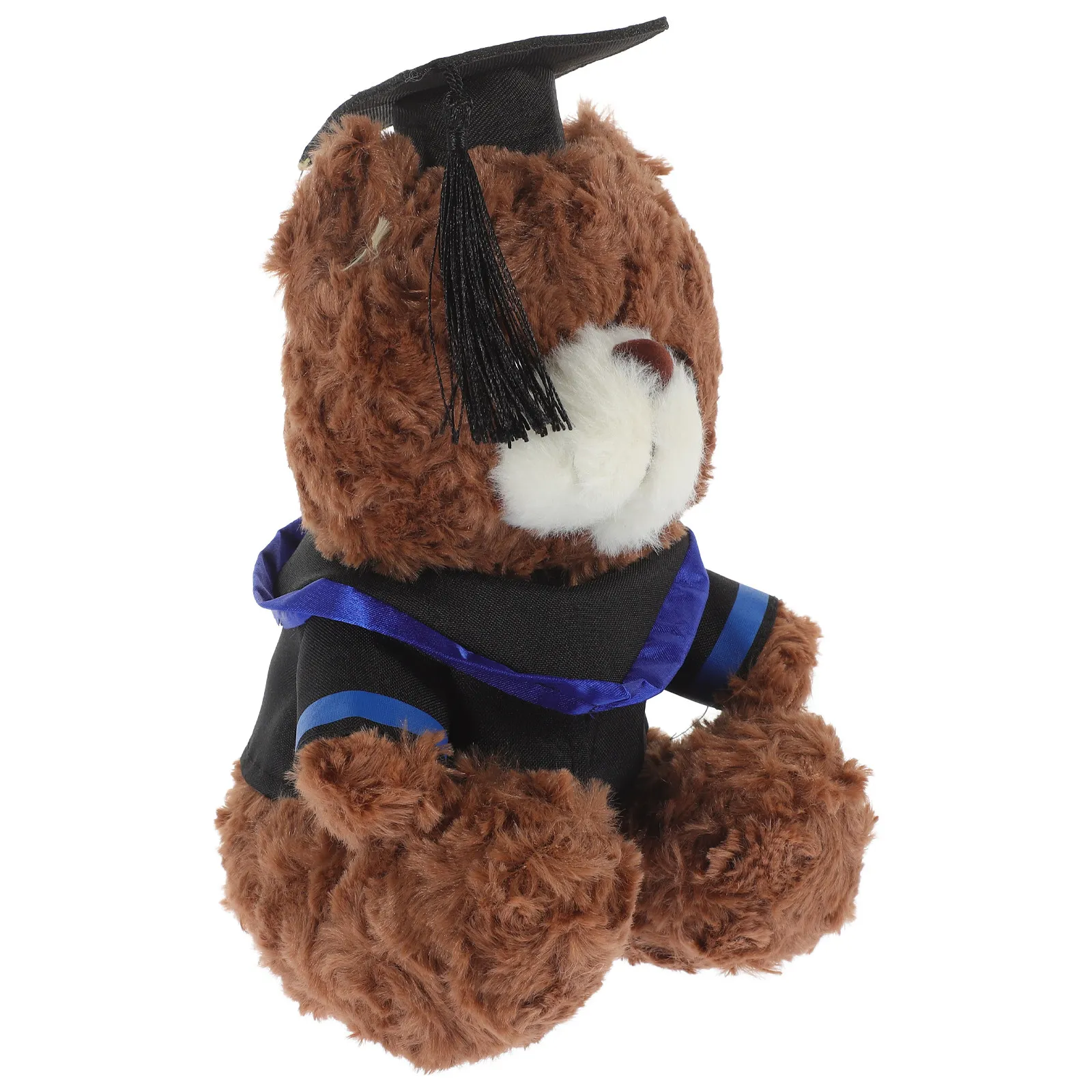 

Graduation Bear Stuffed Animal Bear with Cap Soft Cuddly Decorative Graduation Gift Desktop Home Party Ornament