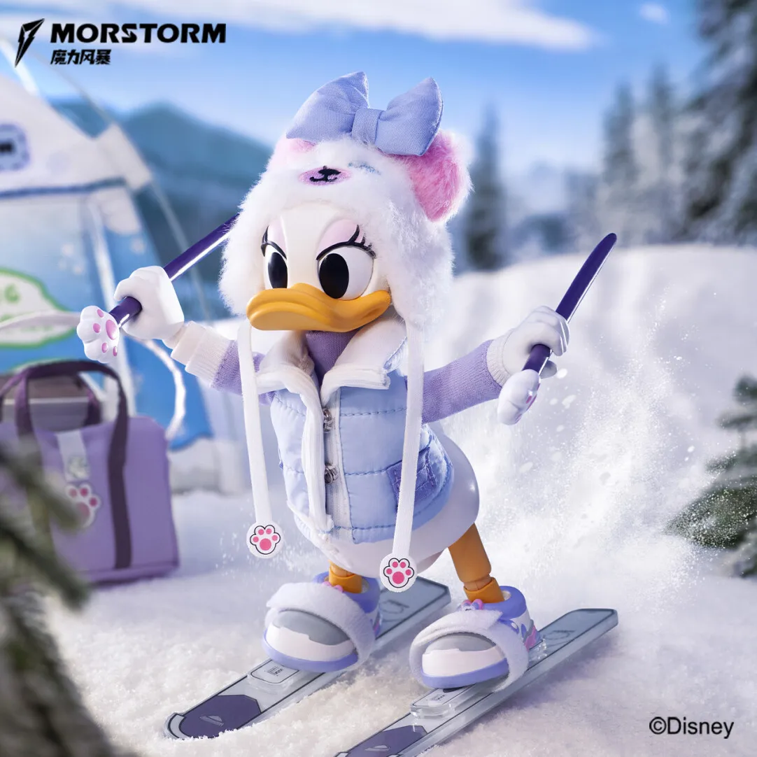 

Original Disney Mickey Snow Board Club Series Donald Duck Goofy Pvc Anime Figure Model Garage Kit Decor Birthday Kids Gifts Doll