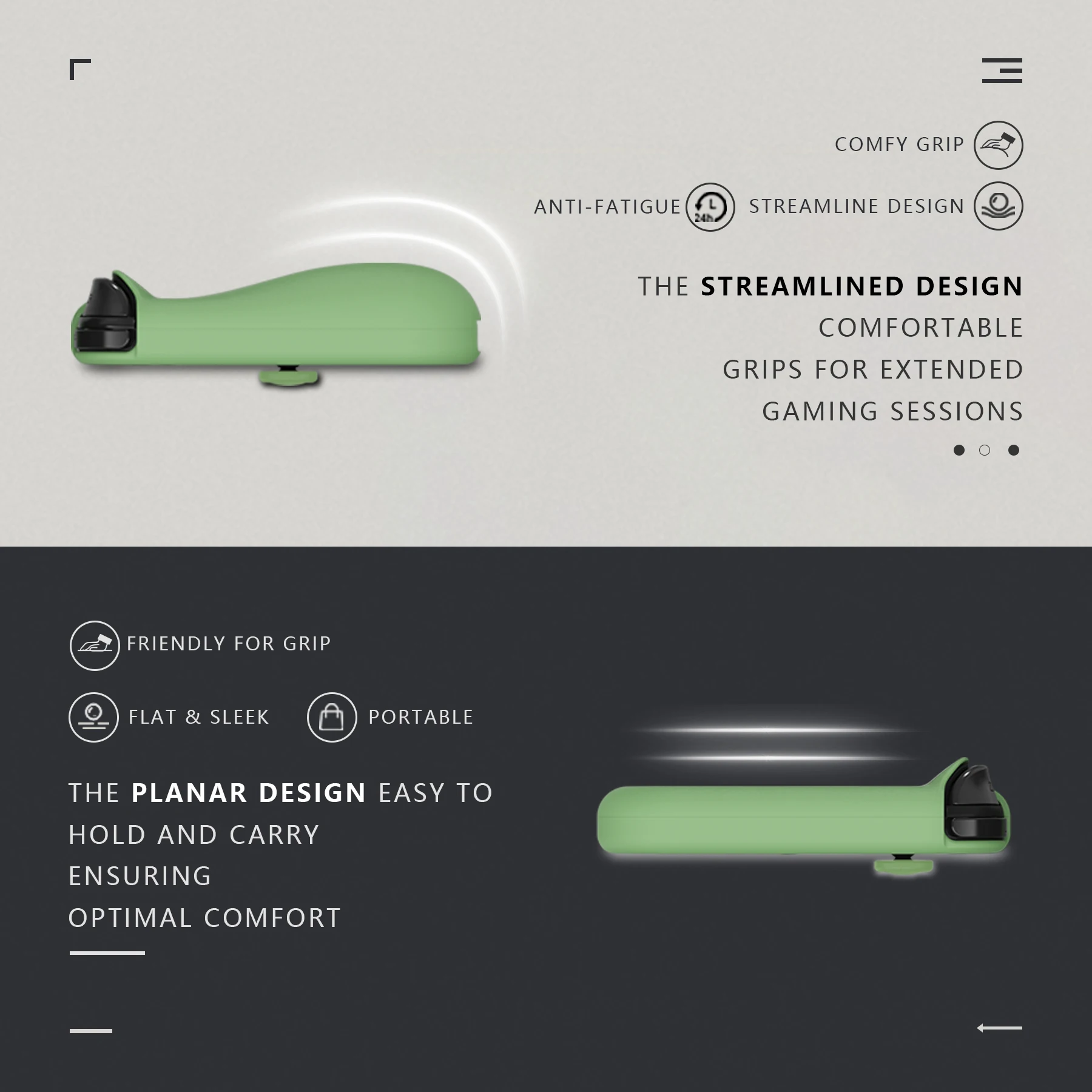 PlayVital AlterGrips 도킹 가능한 보호 케이스 일치하는 화면 보호기가 있는 Nintendo 스위치용 인체공학적 그립 케이스 쉘