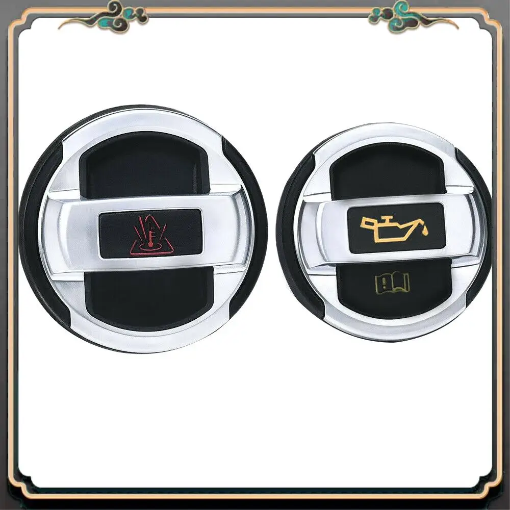 

2Pcs Car Coolant Oil Expansion Tank Cap Cover For Scirocco Passat Cc -R8 420121321 420103485B