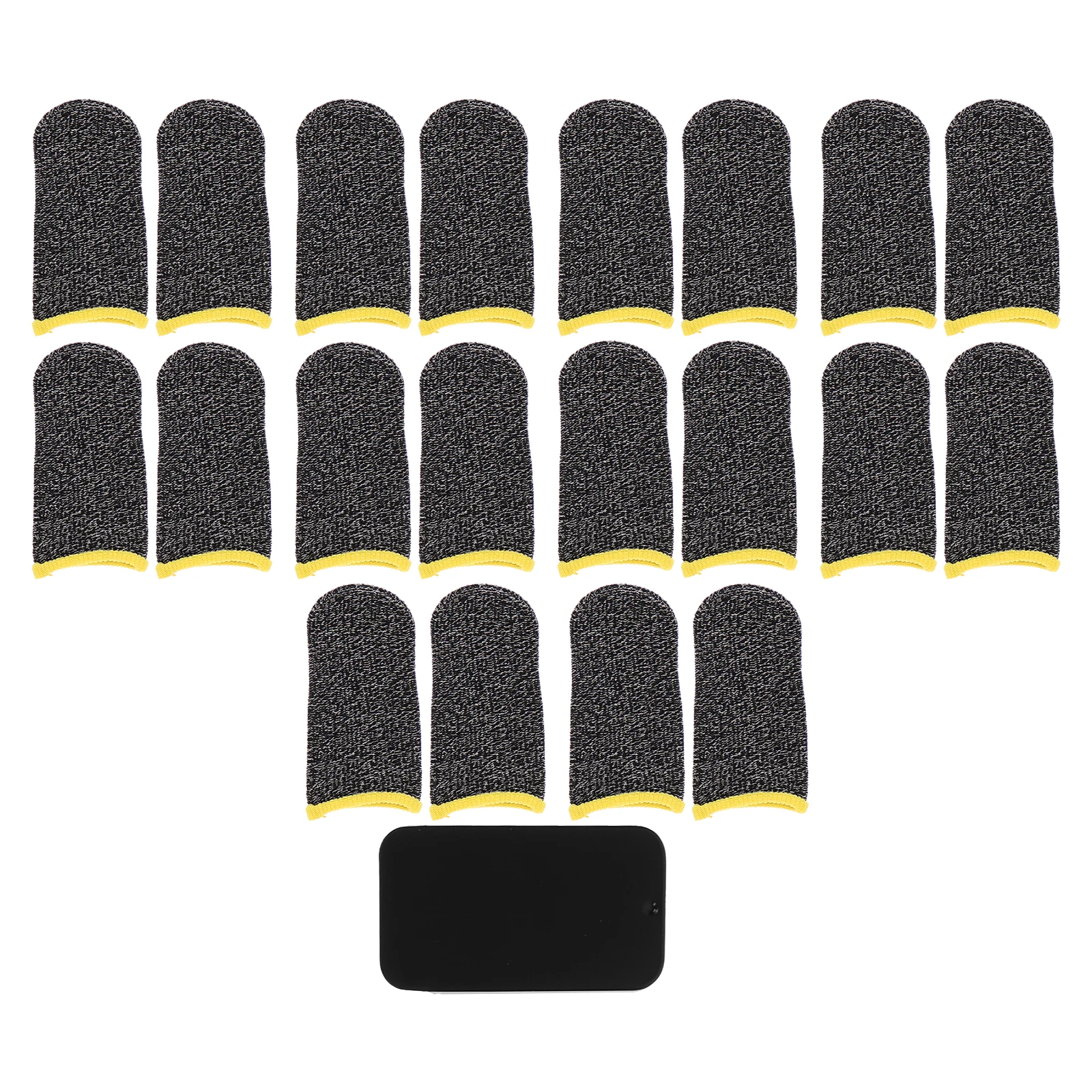 1 مجموعة 1 مجموعة من الأكمام الاصبع المضادة للعرق تنفس لعبة غطاء الاصبع للألعاب المحمول شاشة تعمل باللمس نصائح واقية عدم الانزلاق #6