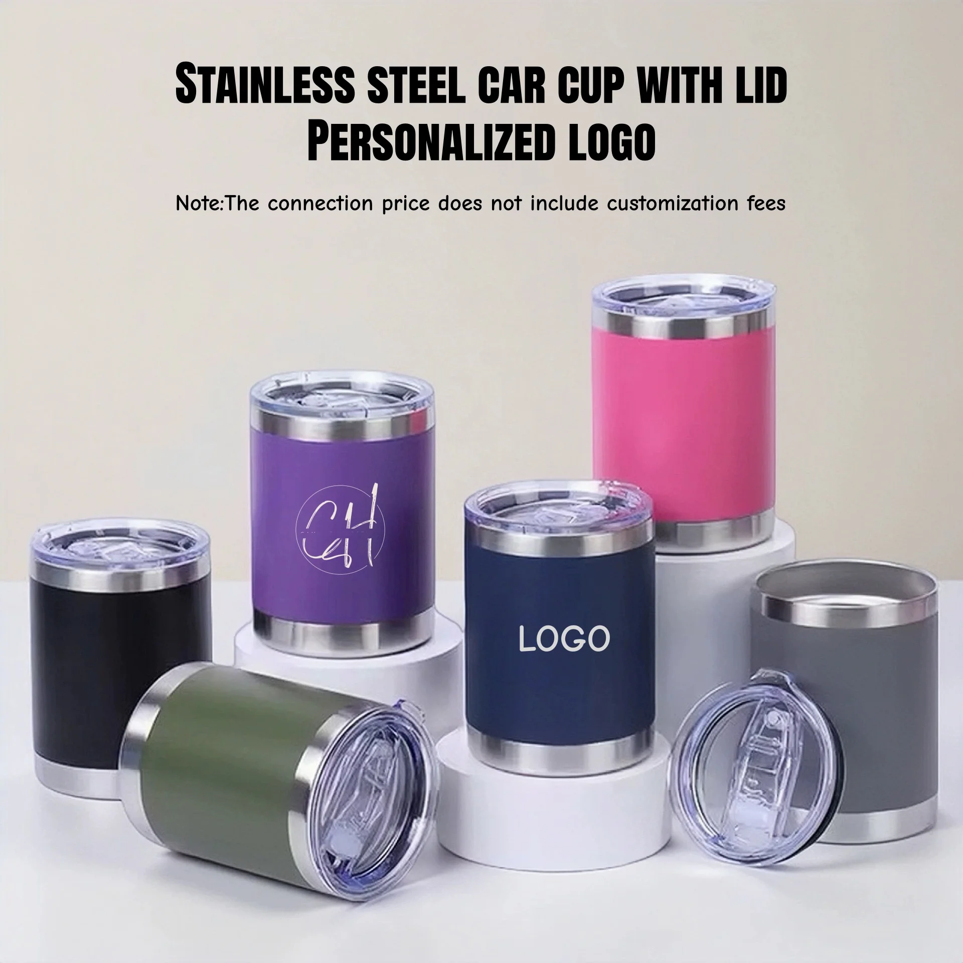 

Термокружка автомобильная с двойными стенками, из нержавеющей стали, 10 унций, для кофе, пива, воды, вакуумный термос, с возможностью индивидуализации