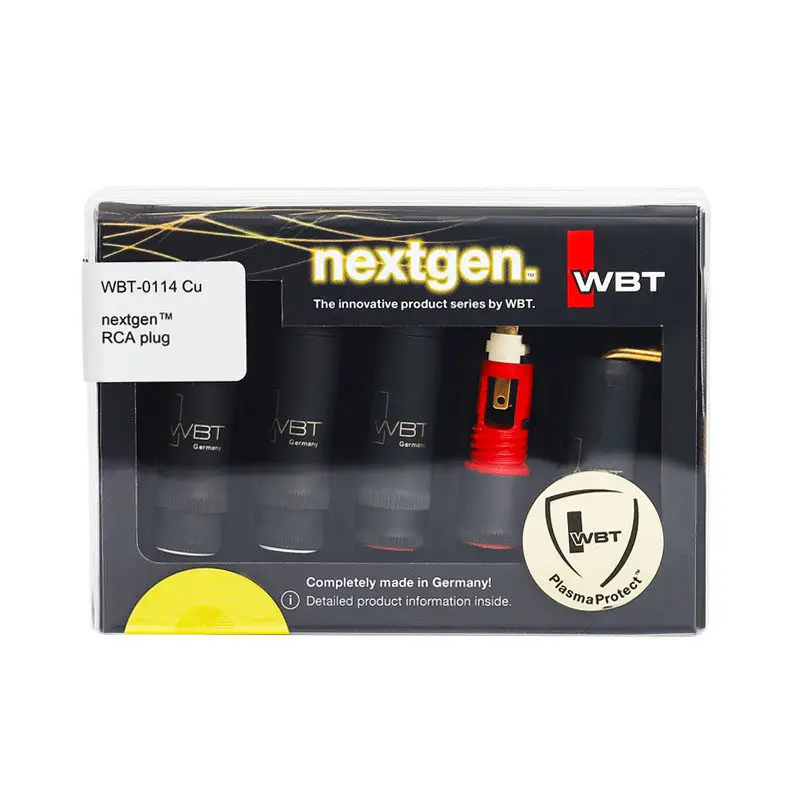 German imported WBT high-end RCA signal cable plug NEXTGEN series 0114Cu single-point transmission type