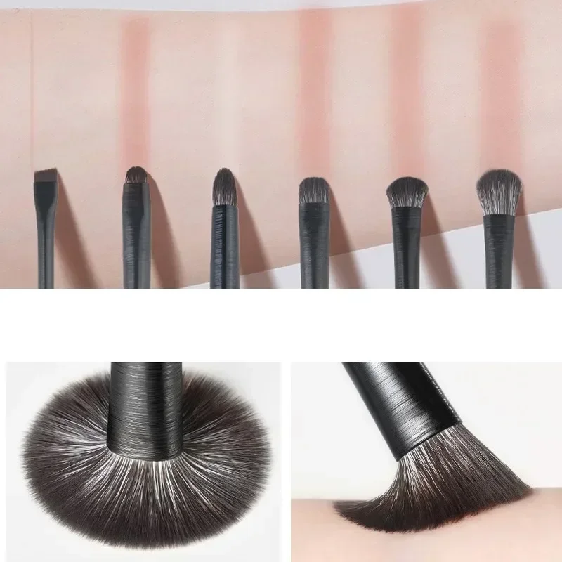 Set di pennelli per trucco professionale in materiale naturale ombretto fondotinta in polvere Blush Contour Shadow strumento di bellezza per trucco misto