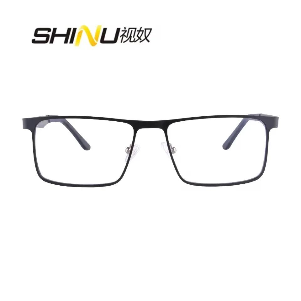 SHINU Men's reading glasses Progressive Multifocal glasses grade customized near and far prescription hypropia myopia glasses