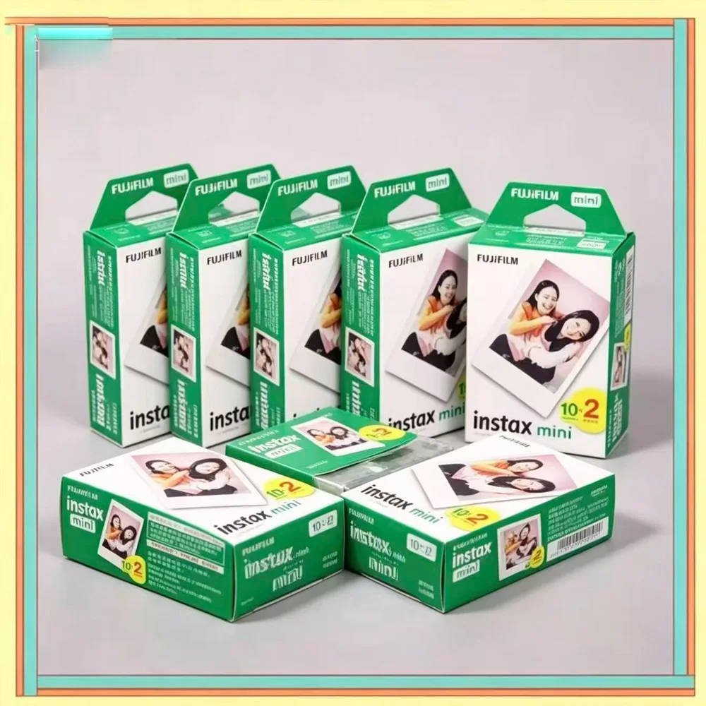 Fujifilm Mini 13/12/11 Camera Color Selection Fuji Instax Mini White Genuine Instant White Border Print Papers Photo Film Fit