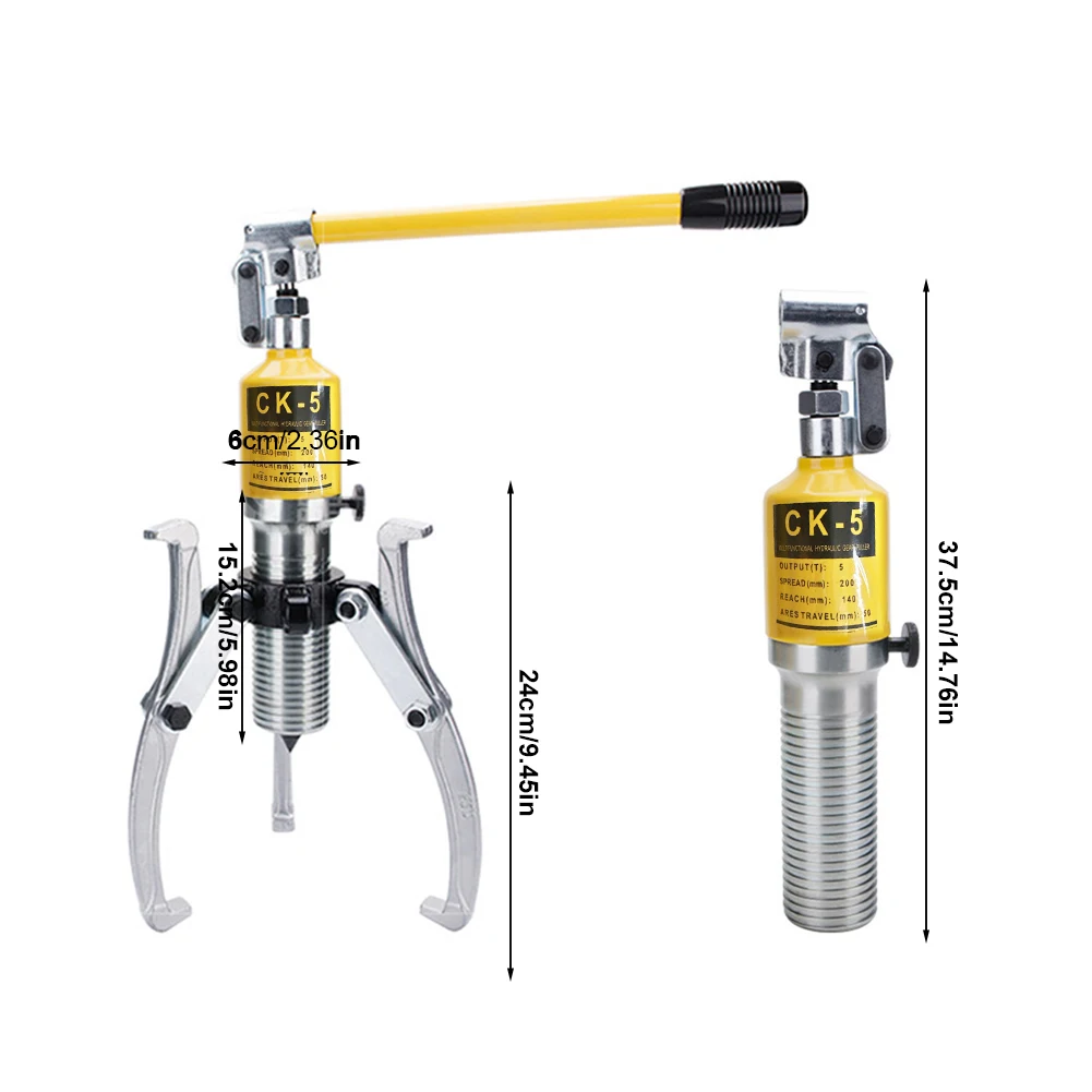 5 Ton Wiellager Puller 3-Jaw Lager Hub Separator Separator Tool voor het trekken van naven Flenzen Tandwielen Lagers