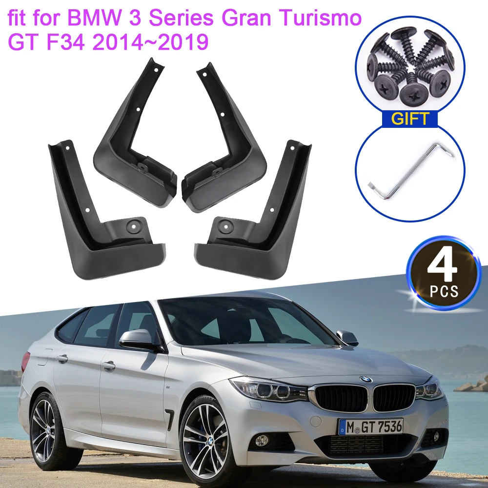 

For BMW 3 Series Gran Turismo GT F34 2014 2015 2016 2017 2018 2019 Mudguards Front Fender Flare Mud Flaps Splash Car Accessories