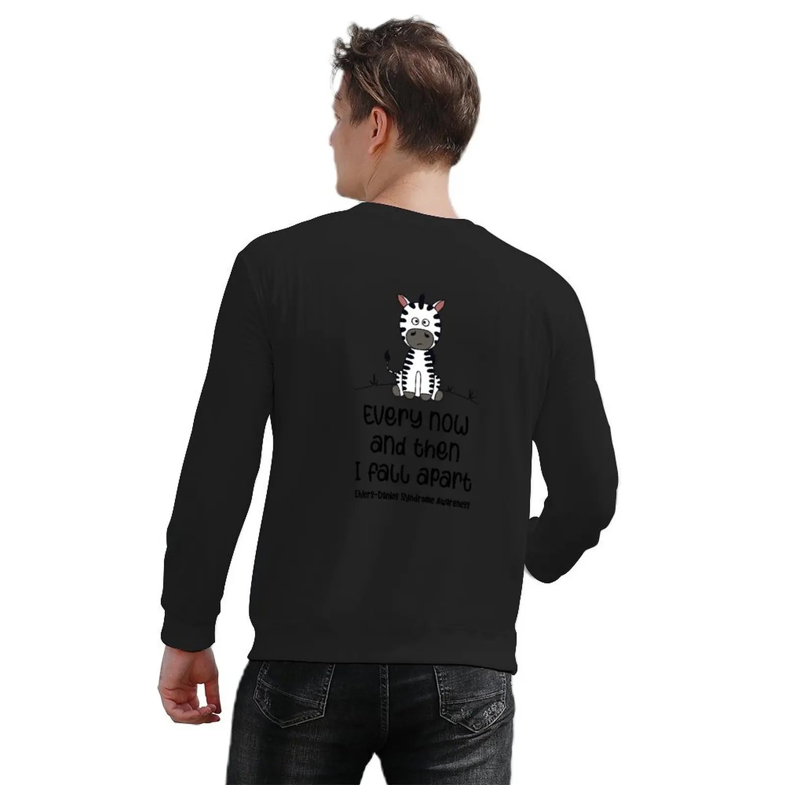 Ehlers-Danlos Syndrome - Every Now And Then I Fall Apart Zebra Pullover autumn clothes men's clothing anime sweatshirt