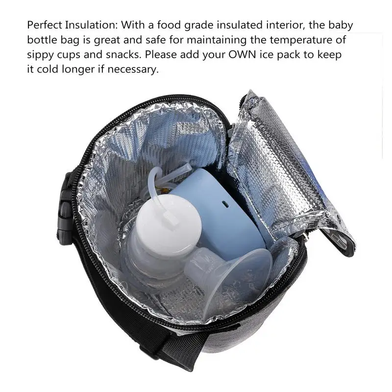 Baby Bottle Cooler Breast Milk Cooler Bag With Ice Pack Portable Insulated Bottle Bag Great For Nursing Mom Daycare