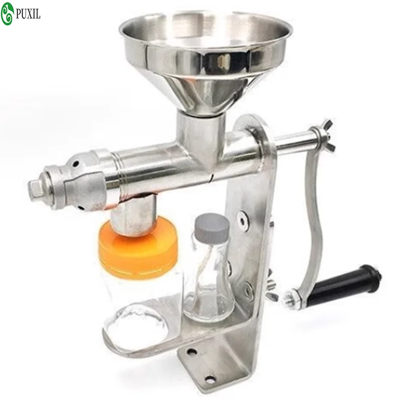 Prensa de aceite manual, prensa de aceite doméstica, maní, nueces, prensa de aceite de soja, acero inoxidable 304