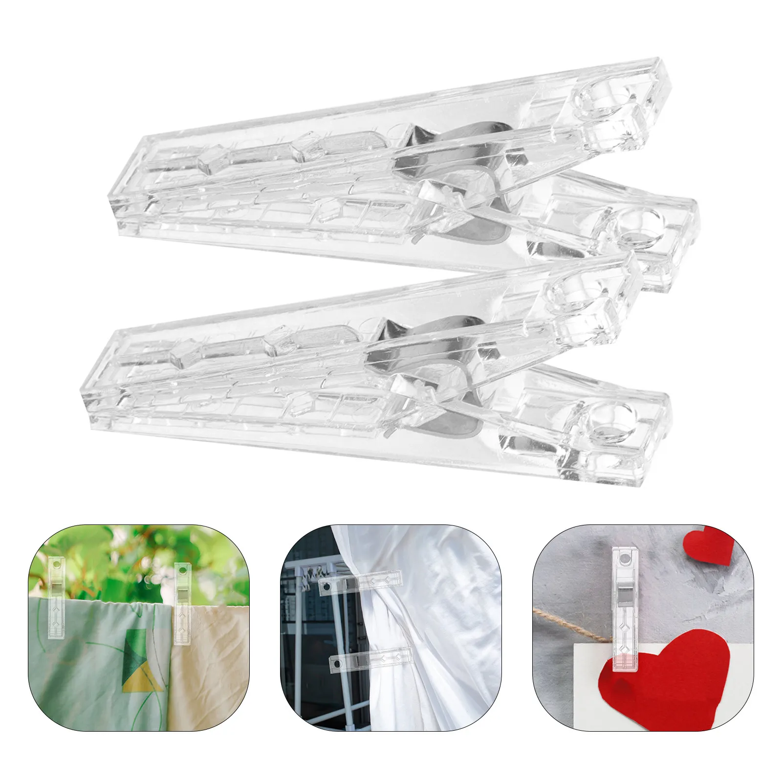 

6Pcs Multi-Function Plastic Clips Sewing Quilting Photo Storage Clamps Portable Reusable Strong Grip Anti-Slip for Home Craft