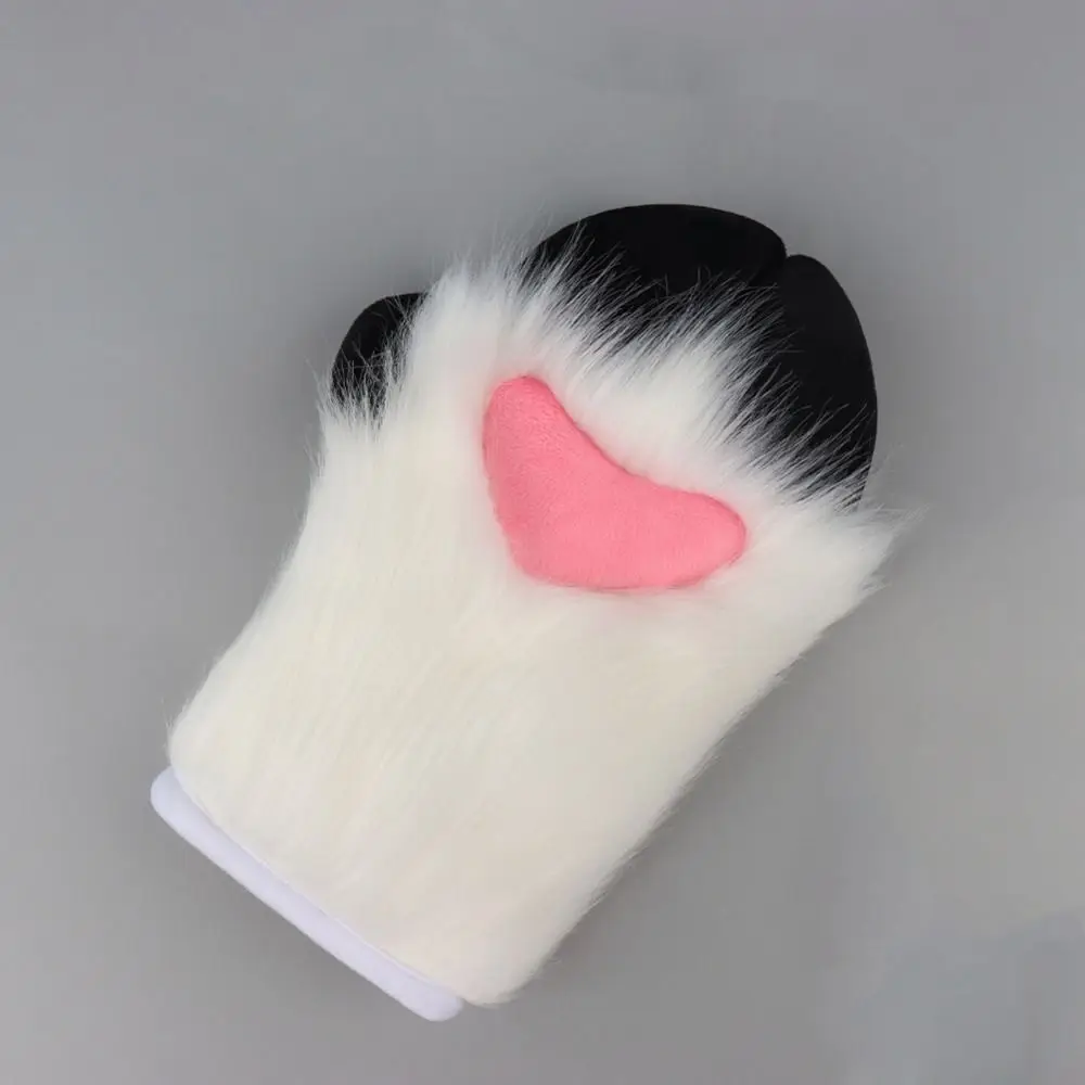 لطيف الكرتون تأثيري حلي قفازات Fursuit Kigurumi فروي الأغنام حافر القفازات رشاقته الدافئة قفازات حافر الأغنام الهدايا