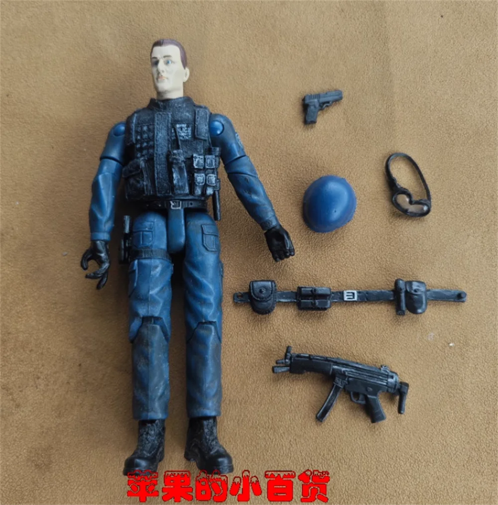 BBI 1/18 Figurka Żołnierza Specjalnych Sił SWAT, Kompletny Zestaw Policjanta, Ruchoma Figurka Akcji z Materiału PVC, 3,75 cala, Dla Fanów i Kolekcjonistów