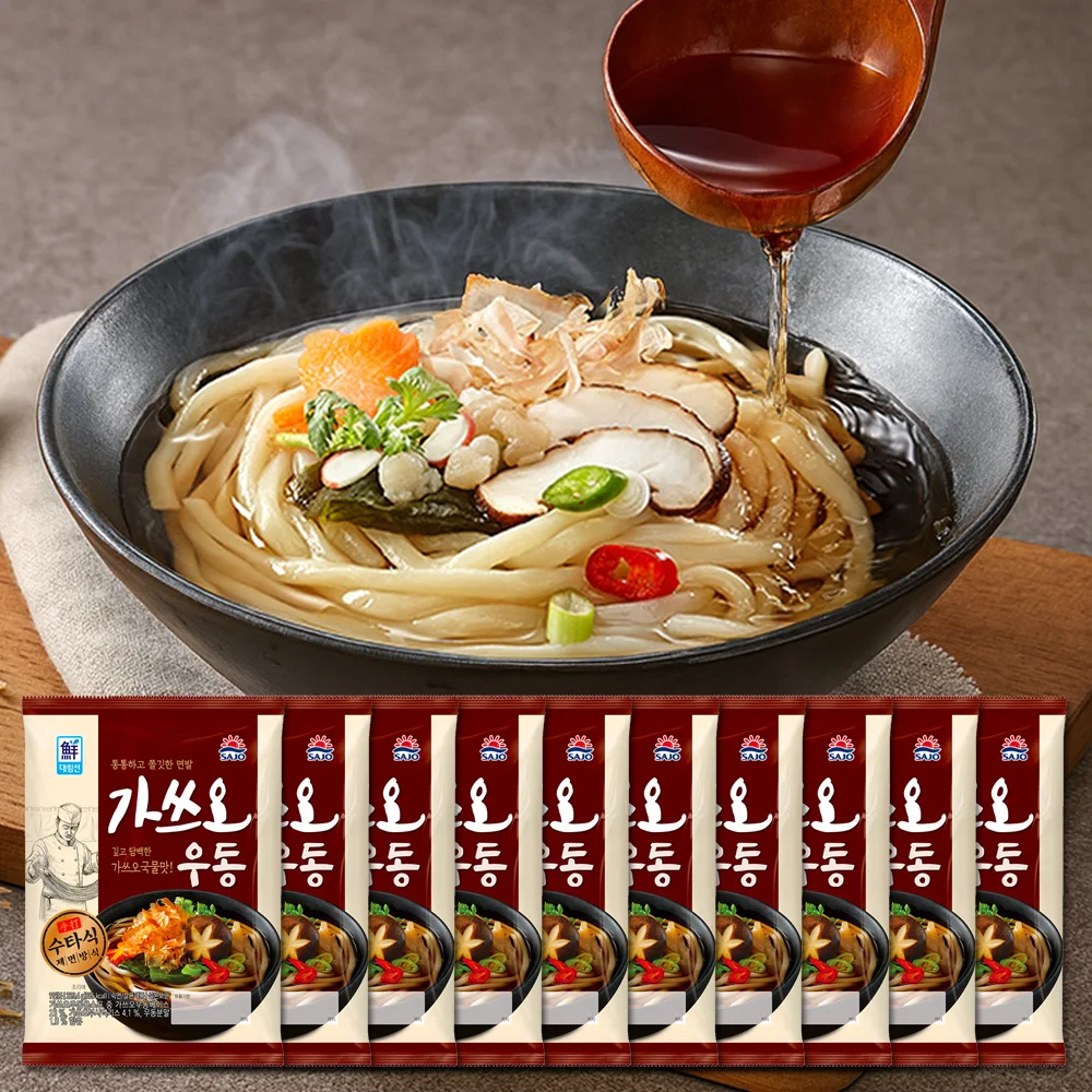 [Tienda Oficial Sajo] Daerimsen Katsuo Udon 229,4g * 10 Piezas