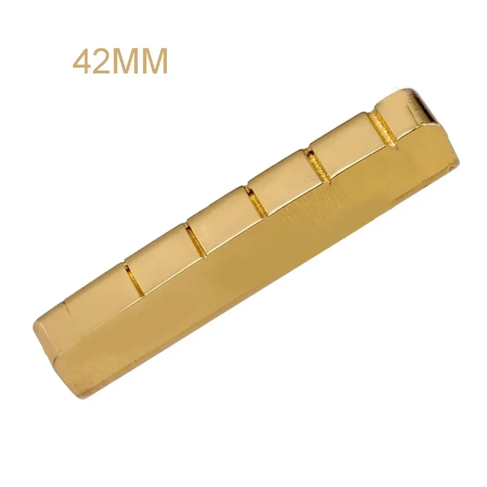 Precision Made Brass Plated Guitar Nut  42MM 43MM Size  Perfect for TL ST Style Guitars  Rich Tonal Characteristics