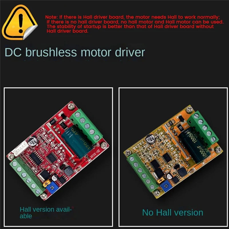 6-60V BLDC Three Phase DC Brushless Motor Controller 400W PWM Hall Motor Control Driver Board(Without Hall)