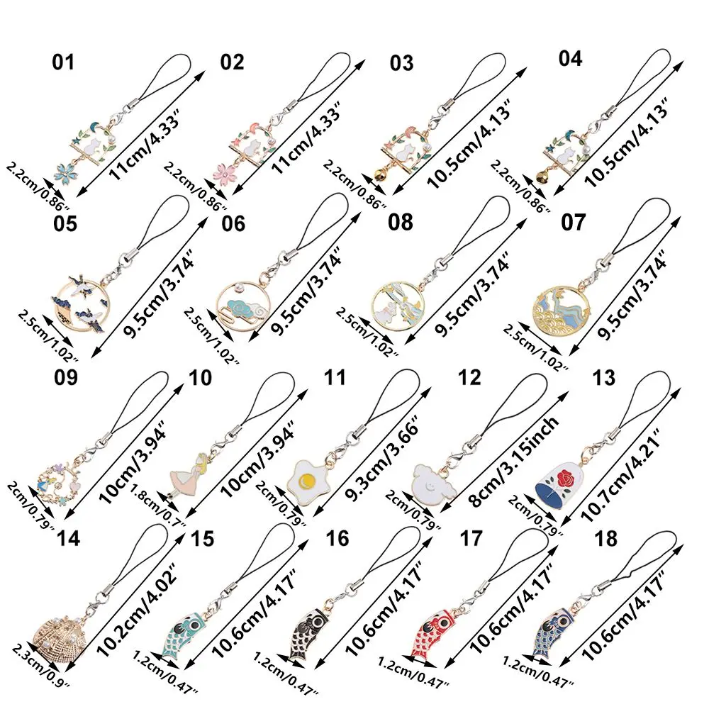 Hang Rope Cat Bag Accessories Mini Flower Phone Case Pendant Cute