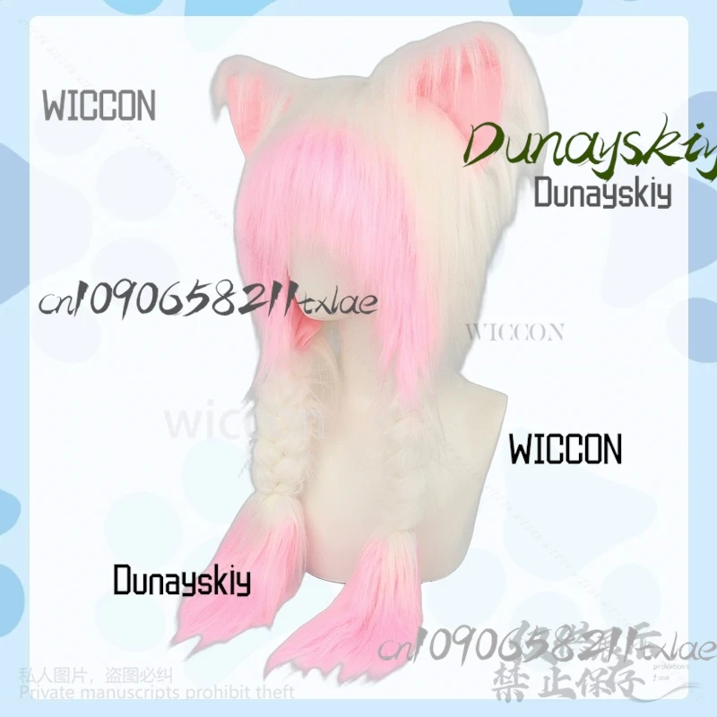 فروي Furrsuit أنيمي الحيوان تأثيري القط لطيف Y2K أفخم جميل الكرتون الأذن رئيس الملحقات لحفلة الهالوين Jirai Kei الفتيات