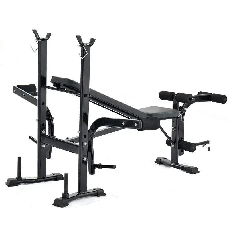 Home Gym Free Weight Equipment Squat Rack Workout Multifunction Adjustable Bench Press