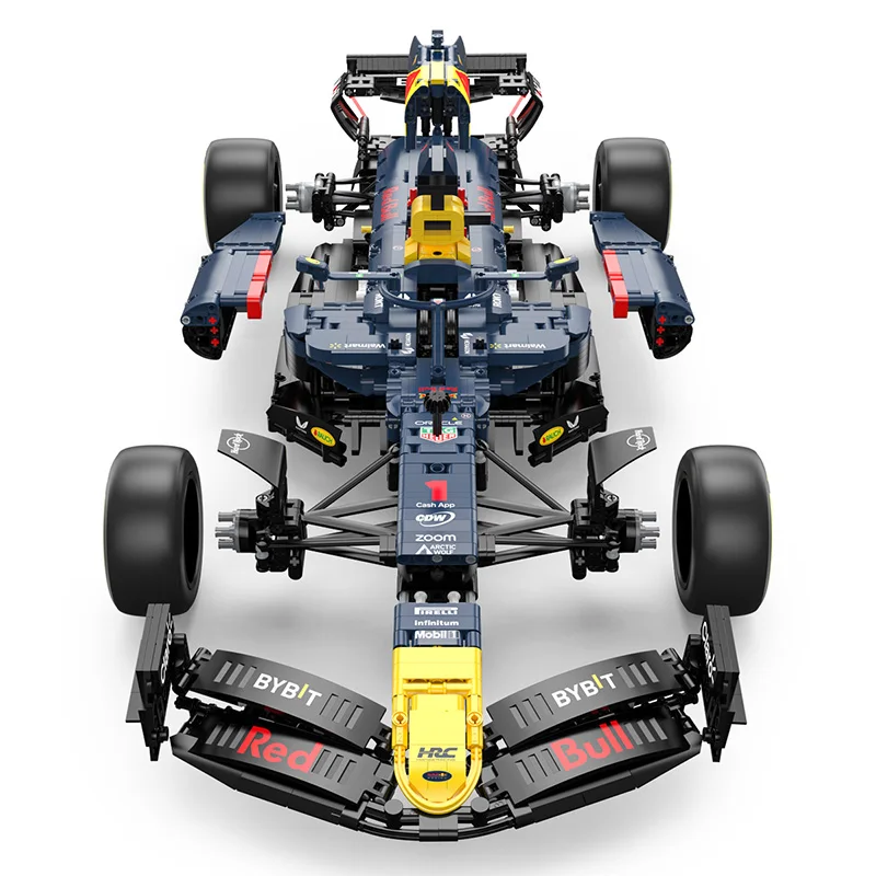 Jouets en brique de voiture MOC RC, modèle technique F1 Redbull RB19 #1 Verstappen #11 Perez Racing Formula importer nights, échelle 1:8