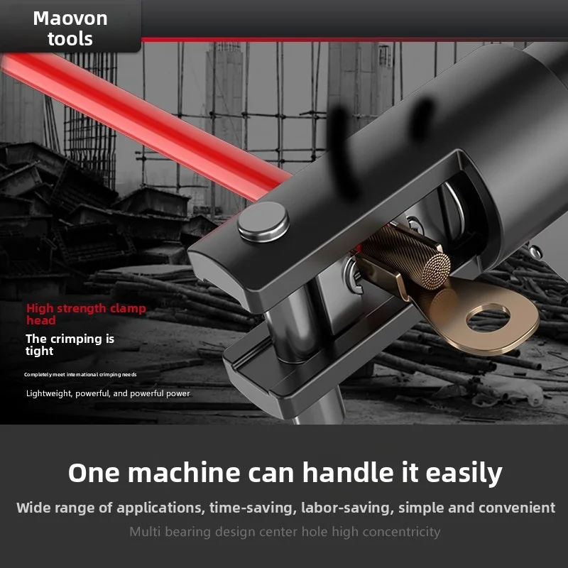 Pinze idrauliche elettriche, pinze per collegamento idraulico, pinze elettriche, terminali per cavi, pinze per cavi a pressione con naso in rame