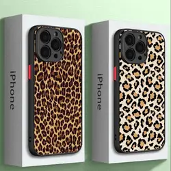 Custodia per telefono con stampa leopardata creativa Ins per iPhone 15 Pro Max 14 Plus 12 13 11 Pro Max SE 7 8 14 Pro XR XS X 15Pro 12 Mini custodie