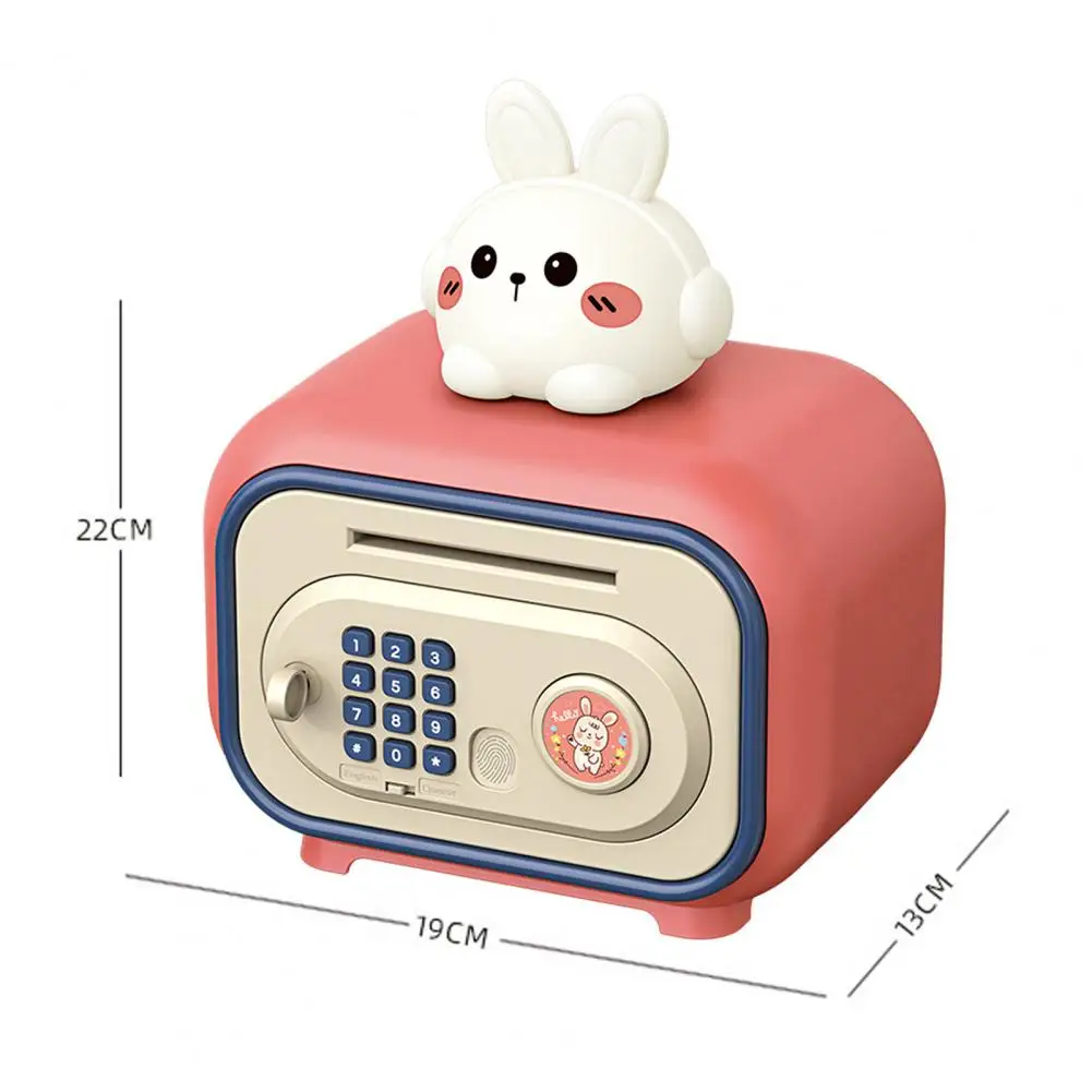 Kids Piggy Bank Toy Electronic Cash Coin Money Saving Box Fingerprint Unlock ATMStyle Fun Money Box for Boys Girls 6-12