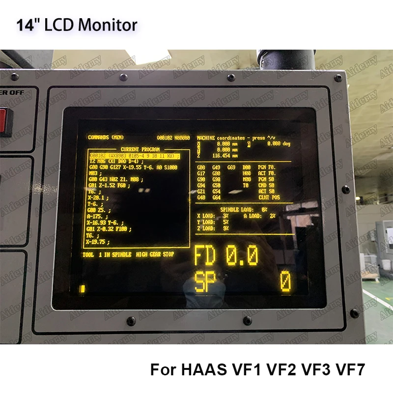 New 28HM-NM4 LCD Monitor Compatible 14 Inch For HAAS VF1 VF2 VF3 VF7 CNC Machine Replace CRT Monitor