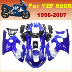 Motorcycle Fairings For YZF 600R 1996 2000 2006 2002 2003 2007 2006 Thundercat YZF600R Fairings 96-07 Blue White Body Kits