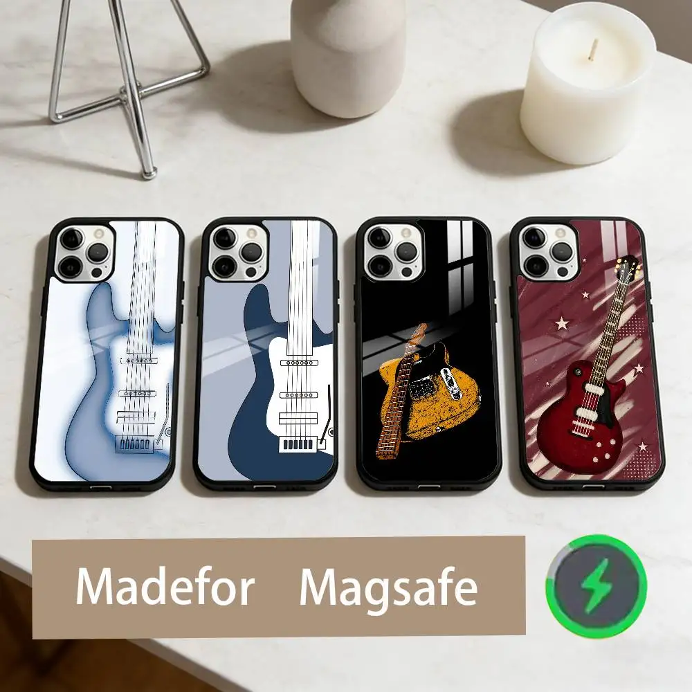 

G-Guitar Amp Music Phone Case For iPhone17,16,15,14,13,12,11 Plus,Pro Max Magnetic For Magsafe Wireless Charging