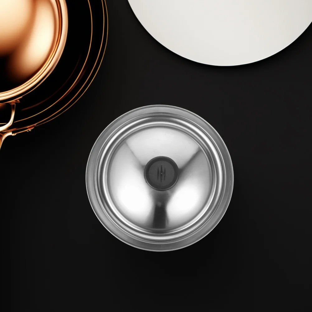 

2 pcs Stainless Steel Universal Lid 18Cm For Pot Pan Bowl Sauce Cookware Replacement Kitchen Accessory Cover