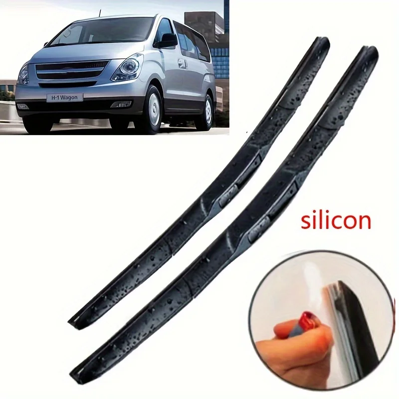 Front Wiper Blade Set Kit For Hyundai Grand Starex H-1 H1 H 1 iMax 2007 - 2022 Cargo Windshield Window Windscreen 24