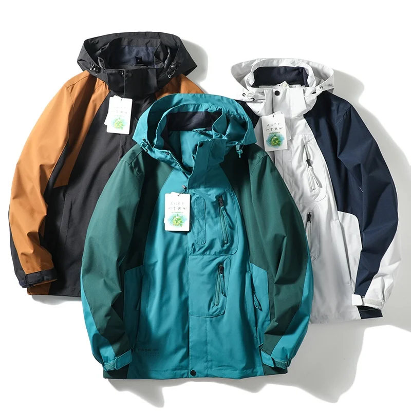 

Уличное мужское ветрозащитное водонепроницаемое джато с капюшоном и несколькими карманами, съемное весенне-осеннее пальто Faion Urban Sle Long Sve